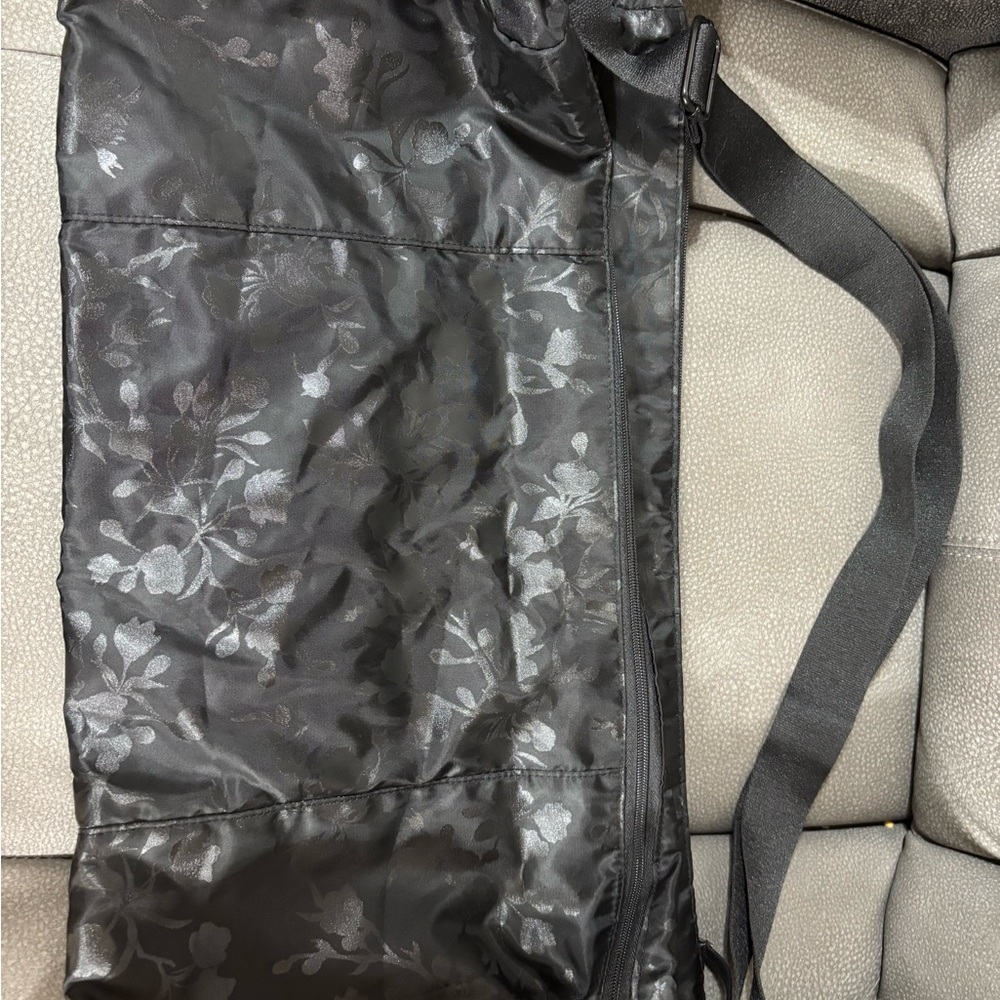 Victoria's Secret Black Floral Duffel Bag